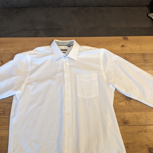 Men's Dress Shirt - White - Picture 3 of 4